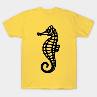 Black Sea Horse T-Shirt